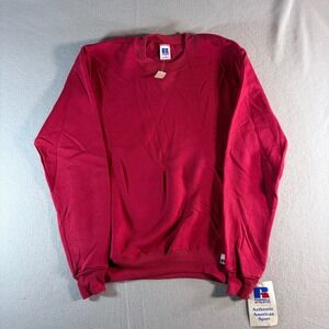 Vintage Russell Athletic Sweatshirt Mens Small Red Made in USA Blank 90s oldstoc